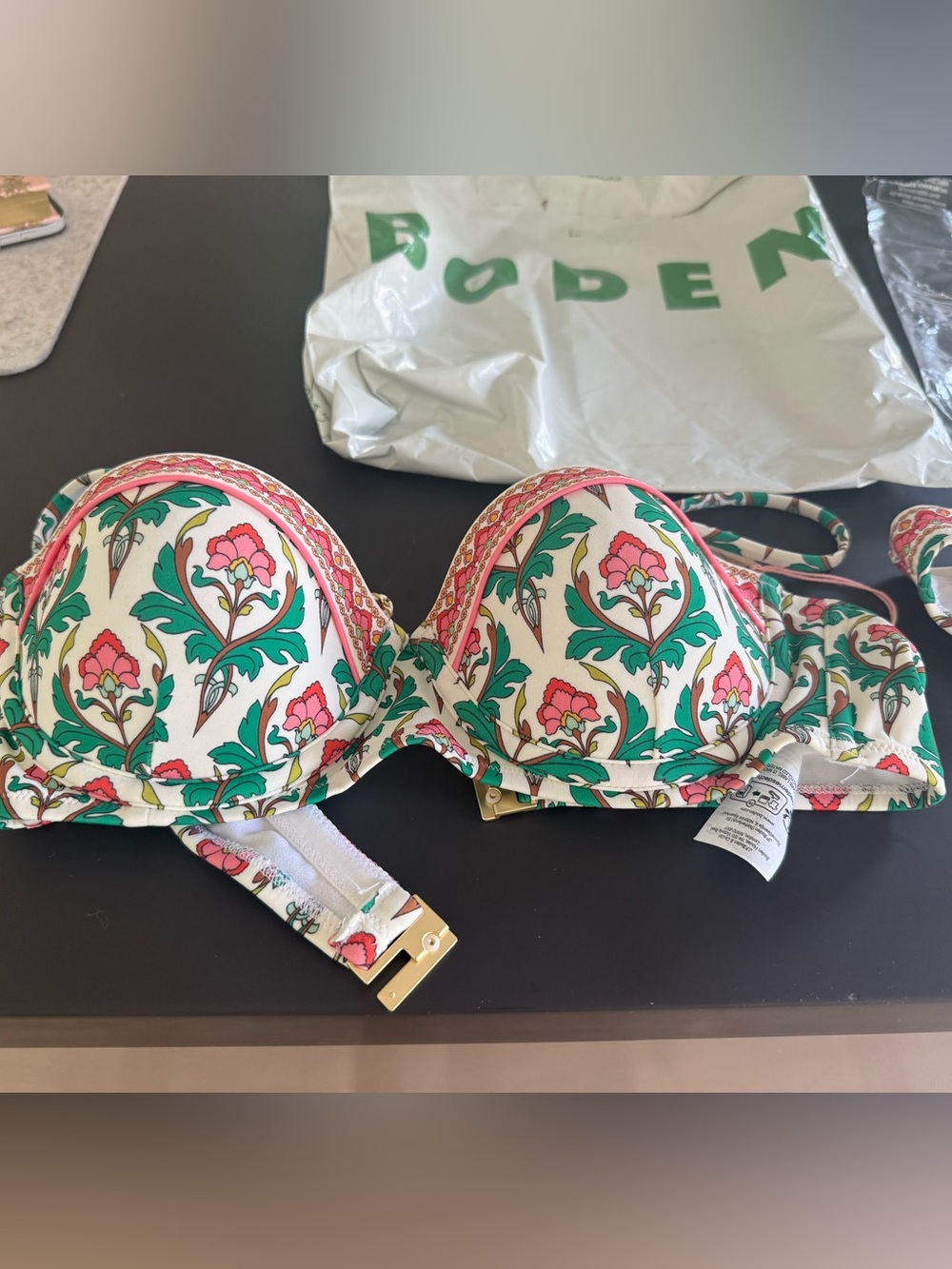 BODEN Floral Underwire Bikini Top- sold out on boden website